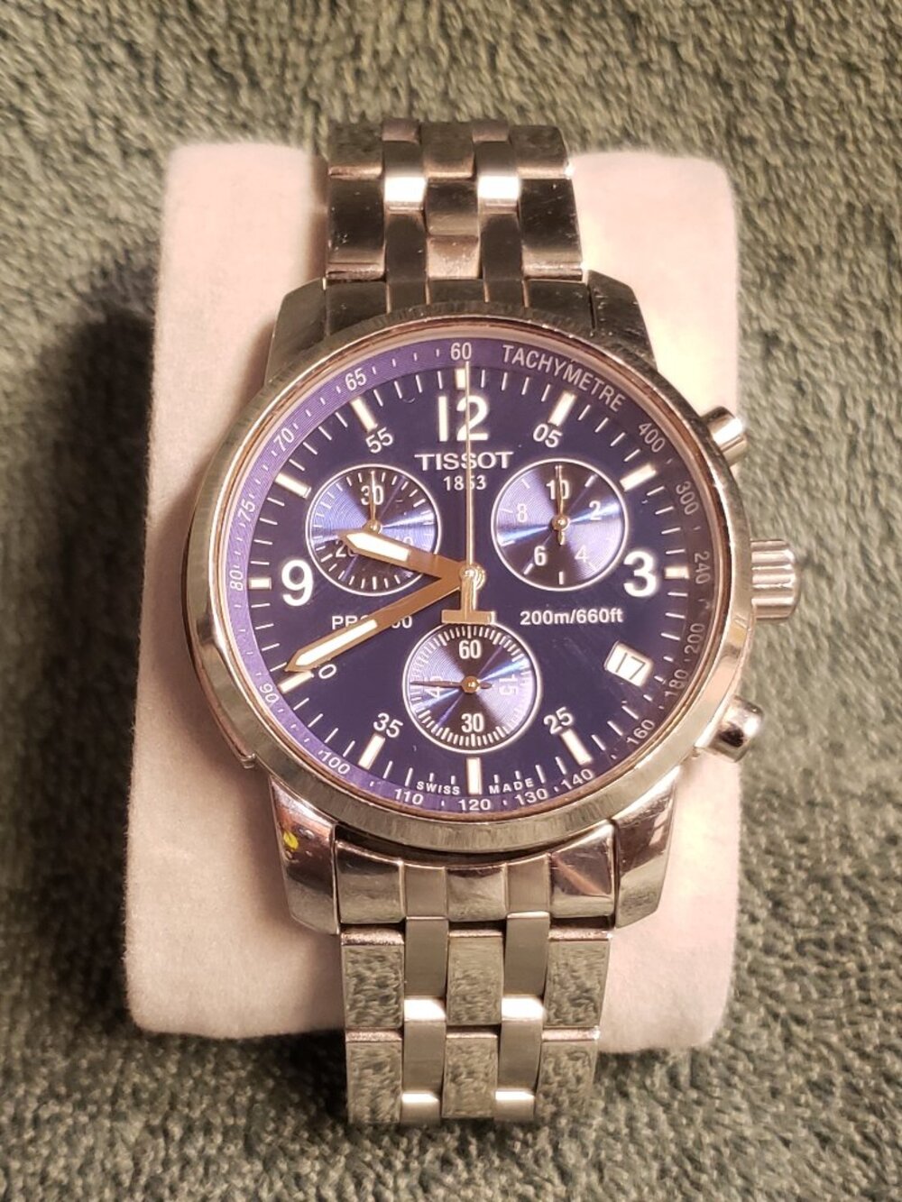 Tissot PRC 200 Swiss-made Chronograph Blue Dial